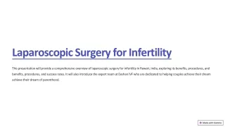 Advanced Laparoscopic Surgery for Infertility at Eeshan IVF, Rewari