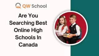 Are You Searching Best Online High Schools In Canada