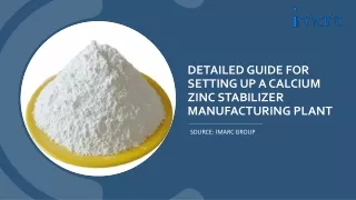 Setting up a Calcium Zinc Stabilizer Manufacturing Plant PDF