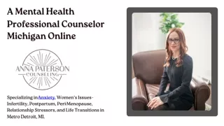 A Mental Health Professional Counselor Michigan Online