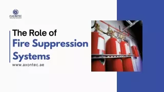 The Role of Fire Suppression Systems in Safety