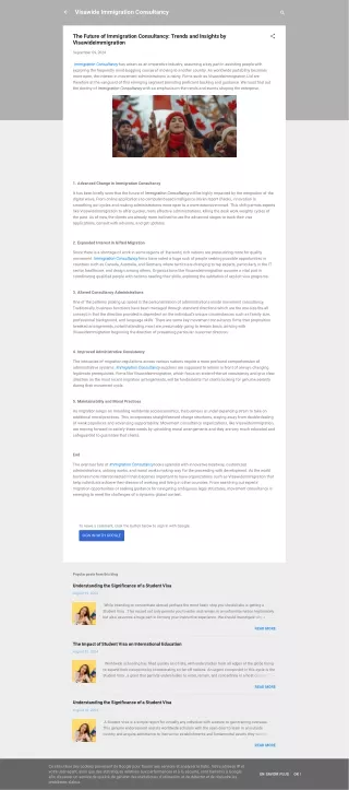 The Future of Immigration Consultancy:Trends and Insights by Visawideimmigratio