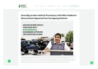 Save Big on New Vehicle Purchases with Nitin Gadkari’s Government Approved Car S