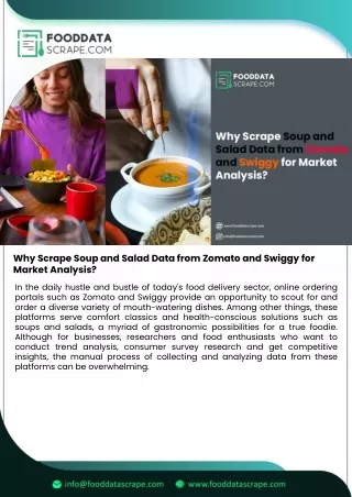 Why Scrape Soup and Salad Data from Zomato and Swiggy for Market Analysis?