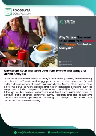Why Scrape Soup and Salad Data from Zomato and Swiggy for Market Analysis?