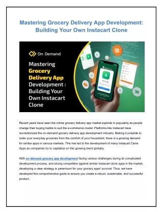 Mastering Grocery Delivery App Development_ Building Your Own Instacart Clone
