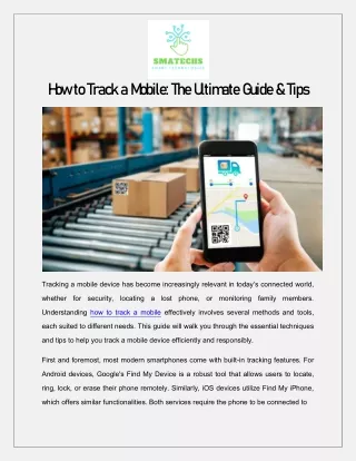 How to Track a Mobile: The Ultimate Guide & Tips