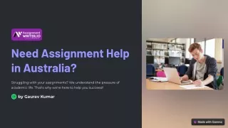 Need Assignment Help in Australia