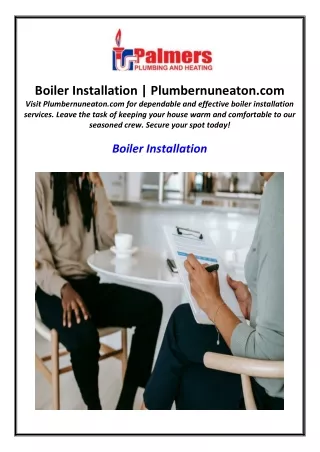 Boiler Installation | Plumbernuneaton.com