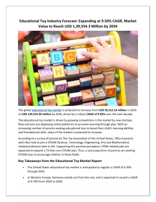 Educational Toy Market