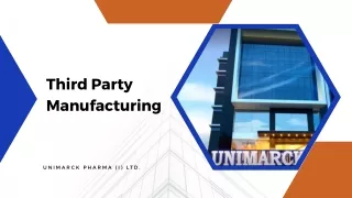 Third Party Medicine Manufacturing Company