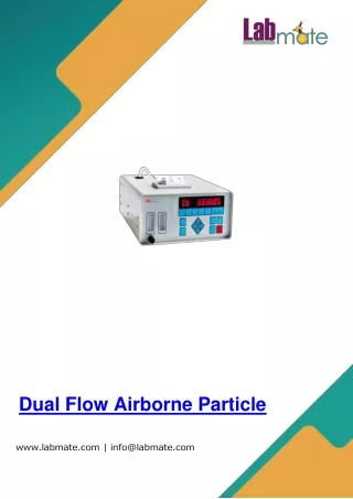 Dual Flow Airborne Particle Counter