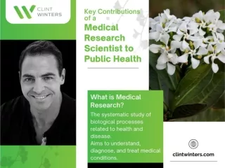 Key Contributions of a Medical Research Scientist to Public Health