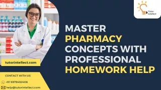 Master Pharmacy Concepts with Professional Homework Help