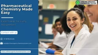 Top- Notch Pharmaceutical Chemistry Assignment Help