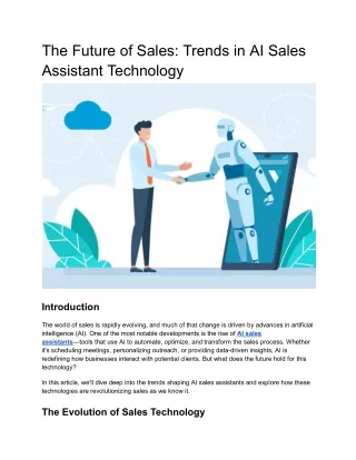 The Future of Sales_ Trends in AI Sales Assistant Technology