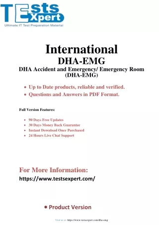 Download DHA-EMG Exam PDF Questions and Answers