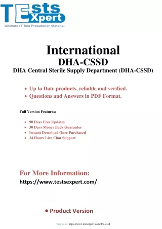 Master the DHA-CSSD Exam Your Path to Sterile Supply Success