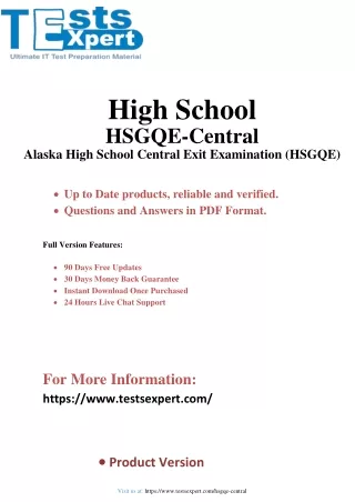 Maximize Success Alaska High School Central Exit Exam