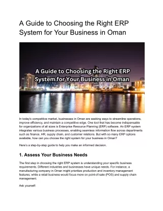 _ERP Software Oman