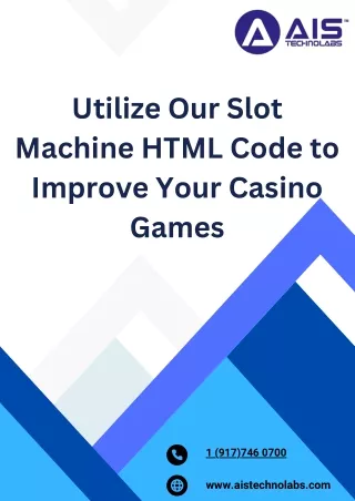 Utilize Our Slot Machine HTML Code to Improve Your Casino Games