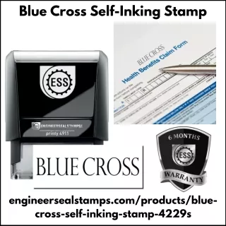 Blue Cross Self-Inking Stamp