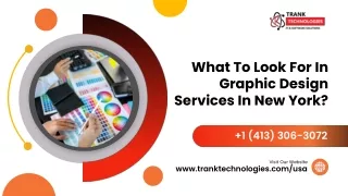 What To Look For In Graphic Design Services In New York?