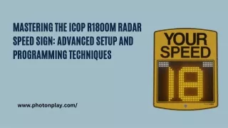 Mastering the iCop R1800M Radar Speed Sign Advanced Setup and Programming Techniques