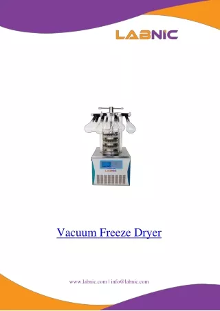 Vacuum Freeze Dryer 0.08 mm