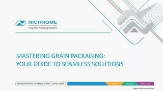 Mastering Grain Packaging-Grains and Seeds Packaging Machine