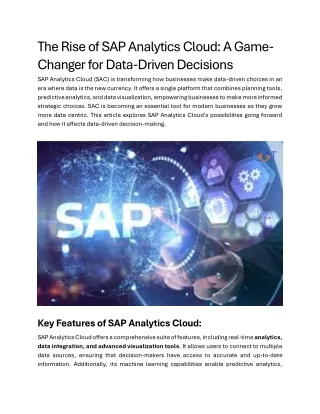 Cgit_The Rise of SAP Analytics Cloud_Jambu
