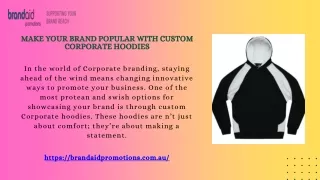 Make Your Brand popular with Custom Corporate Hoodies