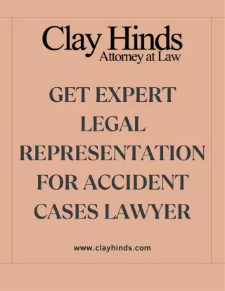 Get Expert Legal Representation for Accident Cases Lawyer