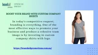 Boost Your Brand with Custom Company Shirts