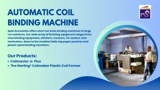 Coil Binding Machine Efficient and Affordable Binding Solutions