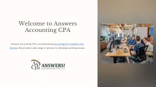 CPA San Antonio - Answers Accounting CPA