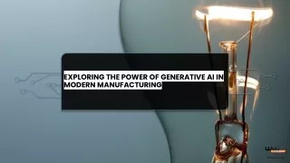 Generative AI in Modern Manufacturing - Web Synergies