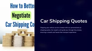 Car Shipping Quotes
