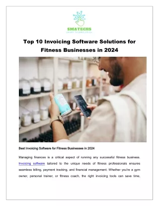 Top 10 Invoicing Software Solutions for Fitness Businesses in 2024@