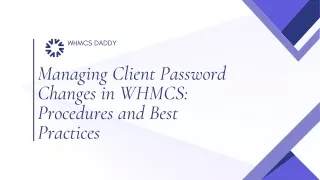 Managing Client Password Changes in WHMCS: Procedures and Best Practice