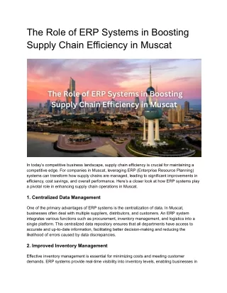 _ERP System Muscat