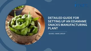 Project Report on Edamame Snacks Manufacturing Unit PDF