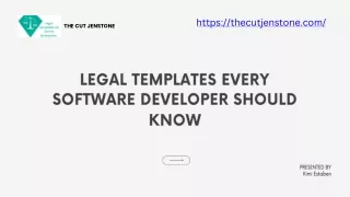 Legal Templates Every Software Developer Should Know