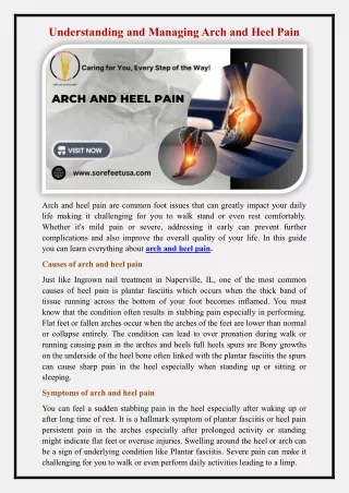 arch and heel pain