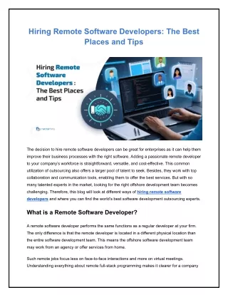 Hiring Remote Software Developers_ The Best Places and Tips