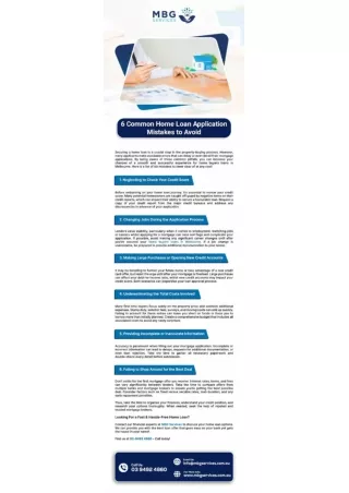 6 Common Home Loan Application Mistakes to Avoid