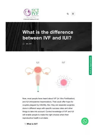 What is the difference between IVF and IUI