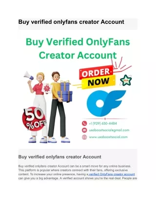 Buy verified onlyfans creator Account