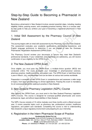 Step-by-Step Guide to Becoming a Pharmacist in New Zealand