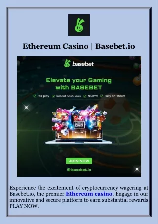Ethereum Casino  Basebet.io